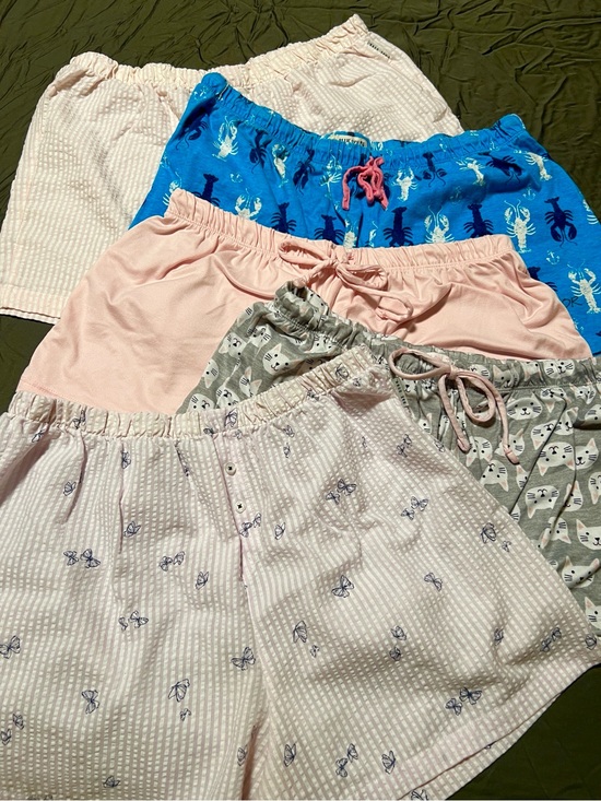 Rae Dunn Other - BUNDLE OF 5 😴 COTTON POLY SEERSUCKER PAJAMA SHORTS BOTTOMS Women’s XL